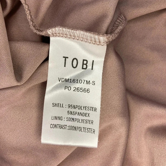 Tobi Jamee Plunging Neckline Maxi Dress NWT | Mauve | Size S - Picture 10 of 10